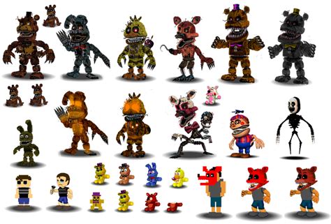 fnaf 4 characters|FNaF 4 Characters List .